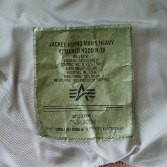 Alpha industries bomber winter coat - Picture 7 of 8